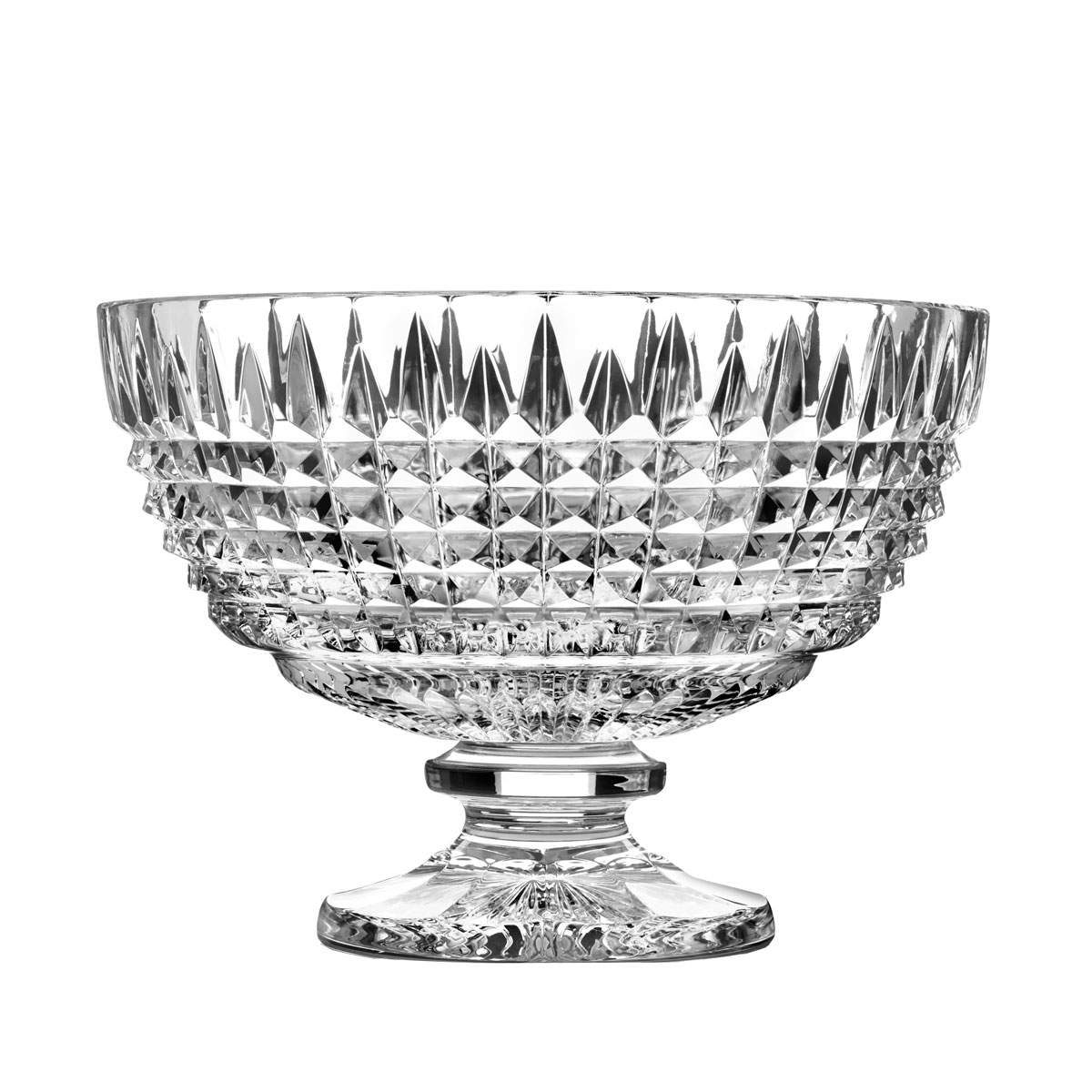 Waterford Crystal, House of Waterford Lismore Diamond Footed Crystal Centerpiece